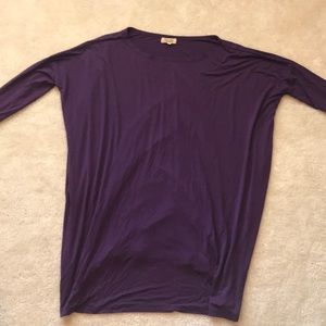 Purple piko blouse